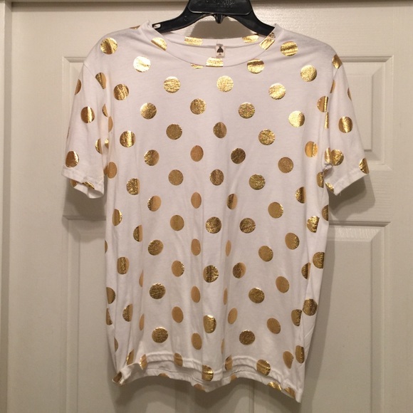 Gold Polka Dot Tee!