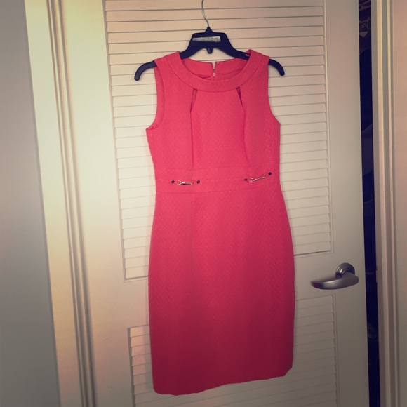 Tahiri coral dress