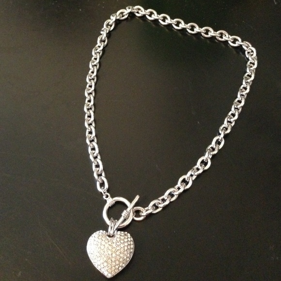 Stunning Sterling Silver Heart Necklace