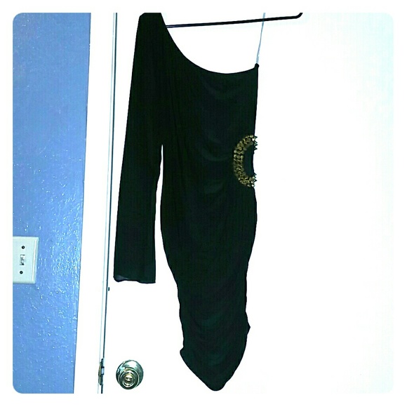 Black and Gold Bodycon Dress