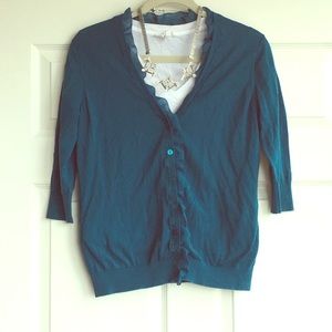 Teal cardigan