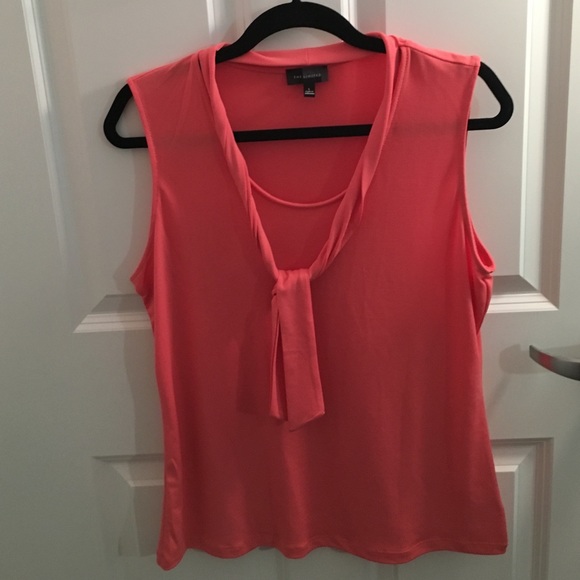 Light coral work blouse