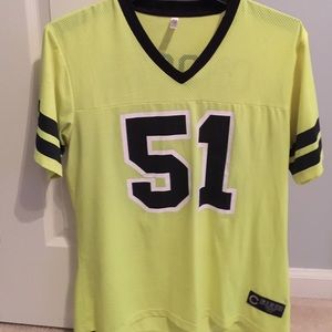 Crooks lime green jersey