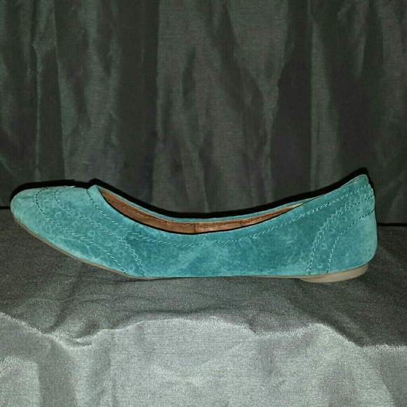 Turquoise ballet flats