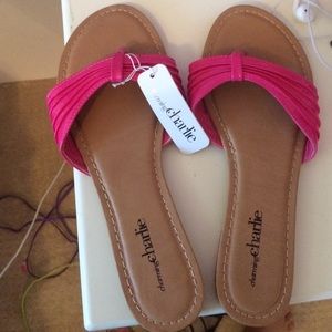 Pink flip flops