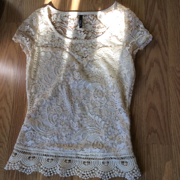 Beautiful white lace blouse