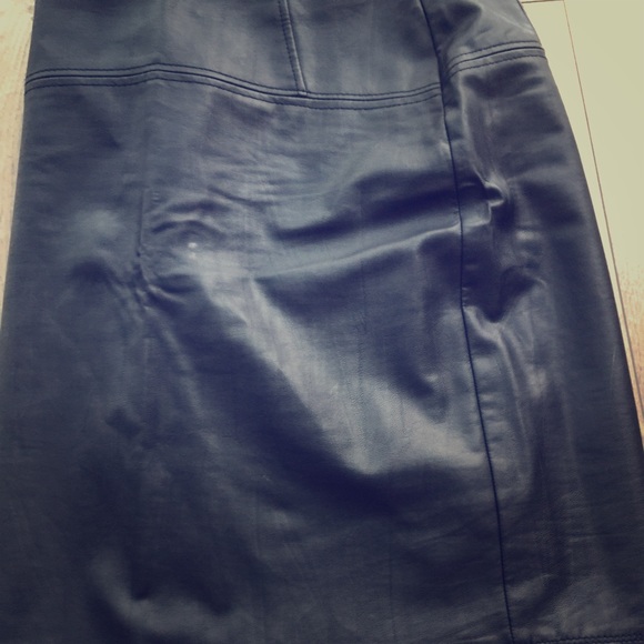 Faux leather skirt
