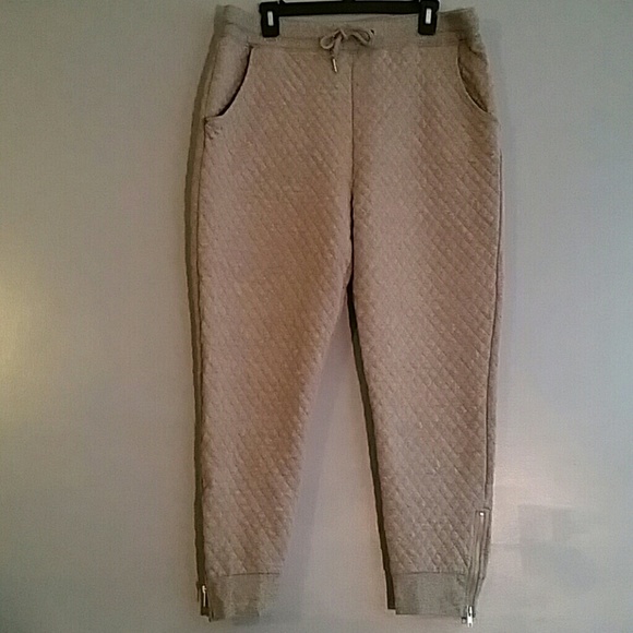 Quilted Grey Joggers