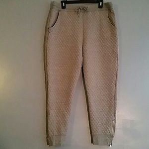 Quilted Grey Joggers