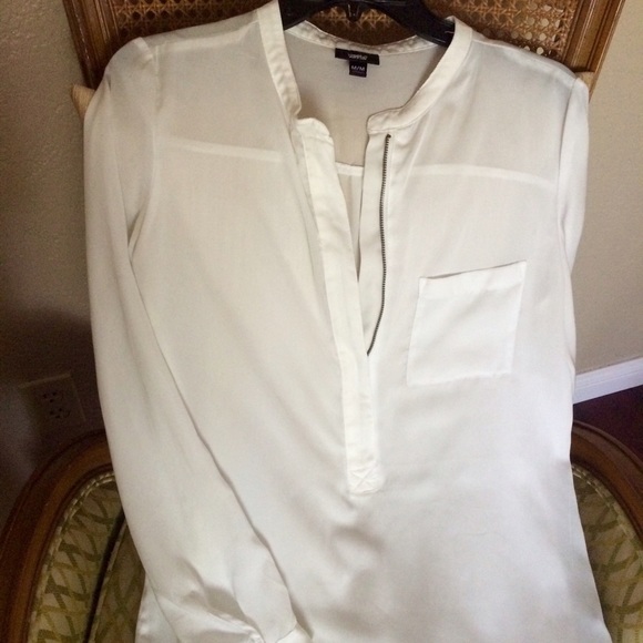 Long Sleeve Sheer Blouse