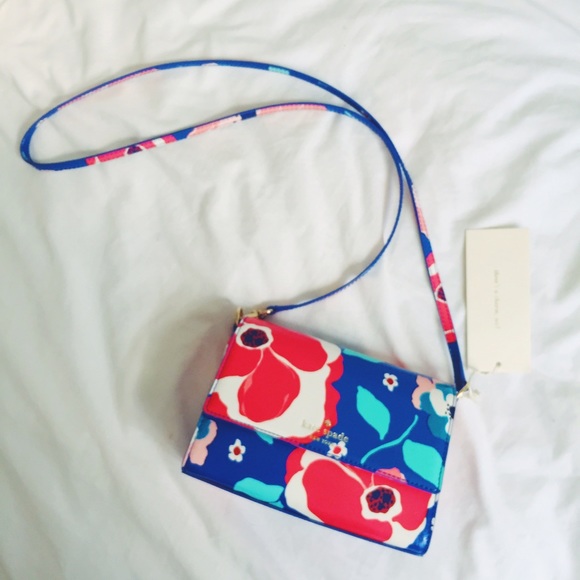 NWT Kate Spade floral crossbody bag