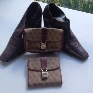 Dooney & Bourke Brown Leather Wallet