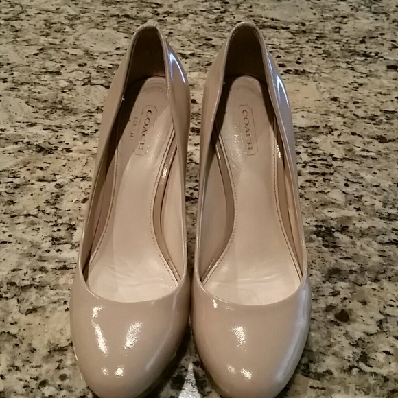 Taupe Coach Heels