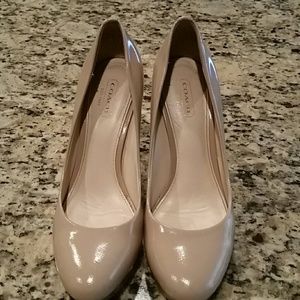 Taupe Coach Heels