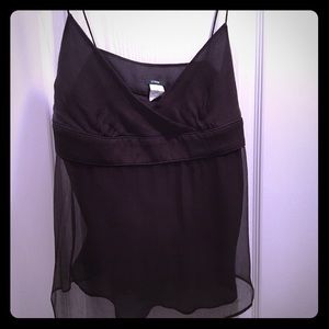 BUNDLE JCrew Chocolate Brown Silk Tank and Shirt