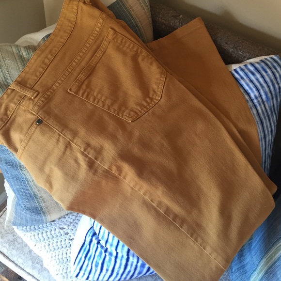 Mustard straight leg jeans