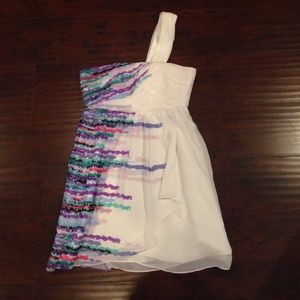 BCBG one shoulder dress