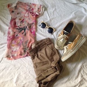 Silver Sequined Sperry's