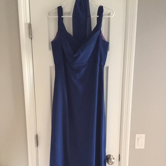 Price Drop! Long Blue Dress with Coverup