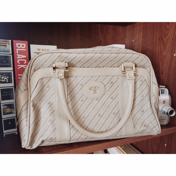 Vintage Paco Paris Taupe Handbag