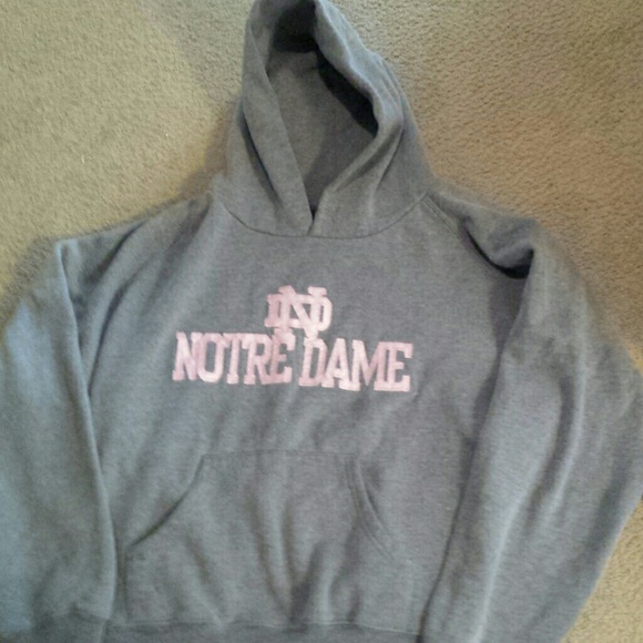And notre Dame sweatshirt