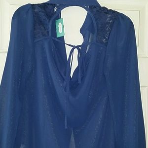 Gorgeous sheer top with great detail
