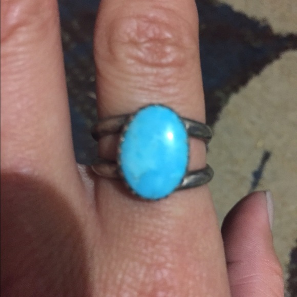 Bright blue ring