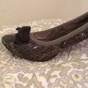 Lindsay Phillips Snakeskin Kitten Heels