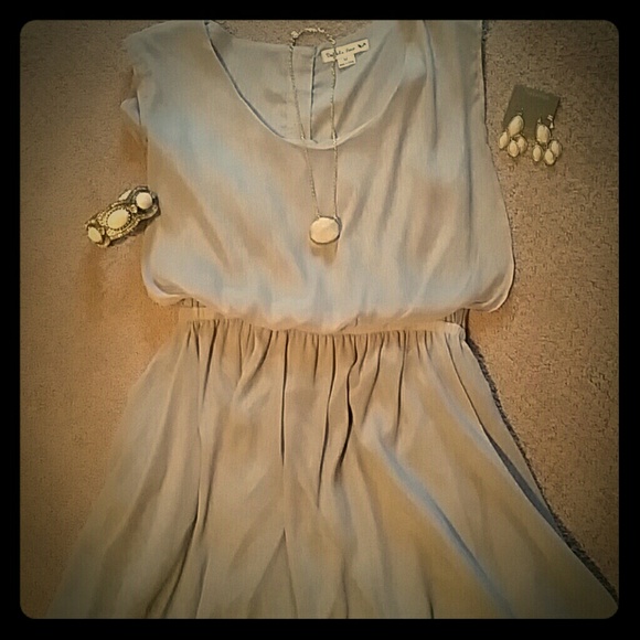Cute blouson top dress