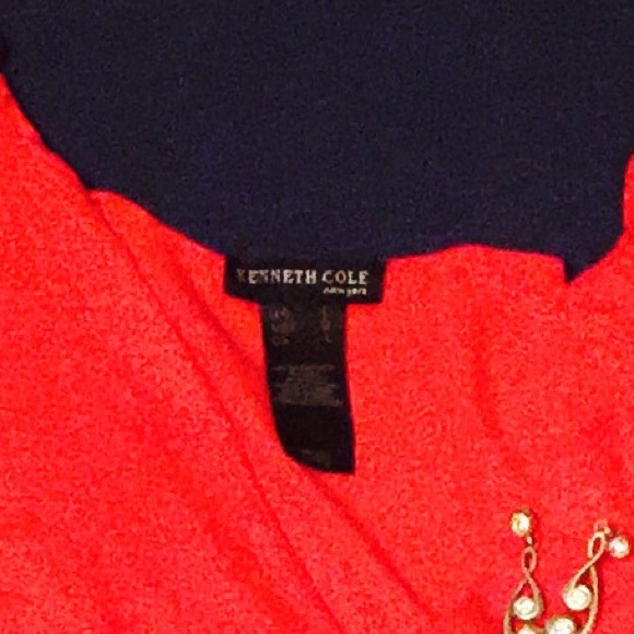 4th of July Kenneth Cole Size L sleeveless top Red - Picture 4 of 4