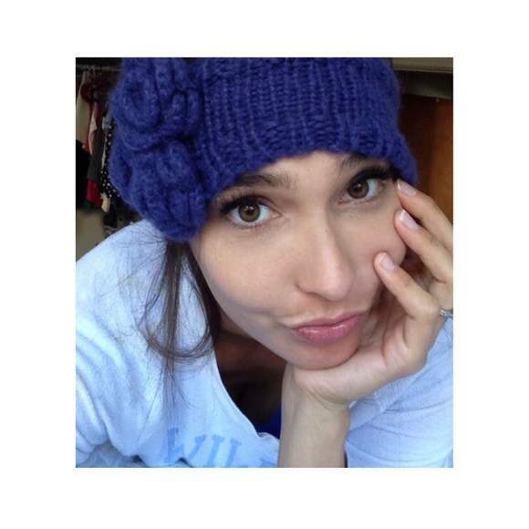 Purple knit headband from Free People