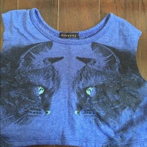 Crop Kitten Shirt