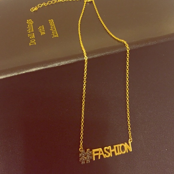 Gold plated fashion necklace