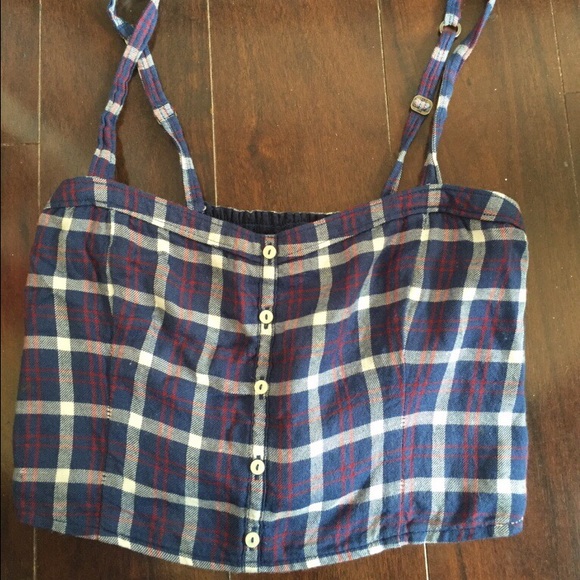 Plaid crop top