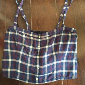 Plaid crop top