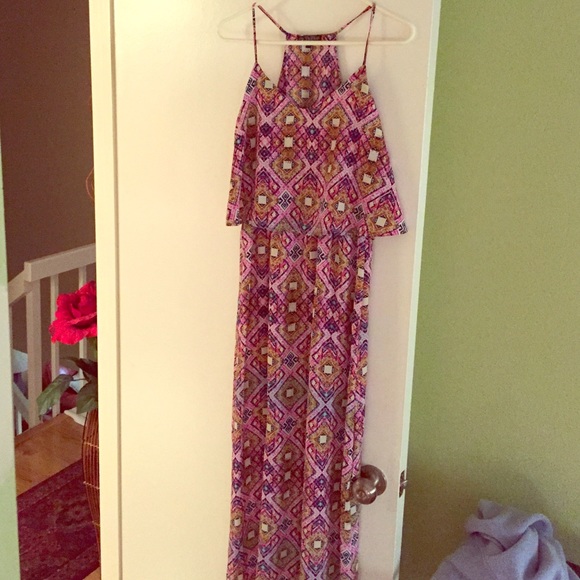 Multi colored long dress