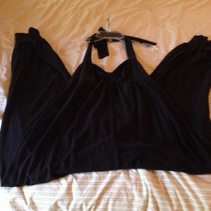 American Rag black baggy cotton jumpsuit