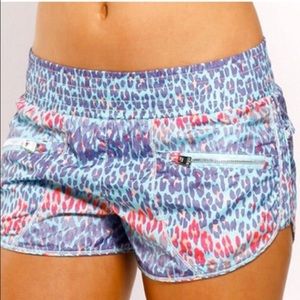Lorna Jane Animal Print Running Shorts