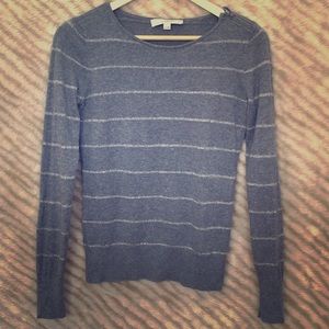 LOFT Metallic Stripe Sweater