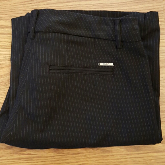 Black Pinstripe Dress Pants
