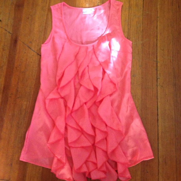 eShakti coral blouse