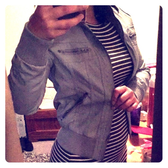 ‼️️SALE‼️Grey leather jacket 😜