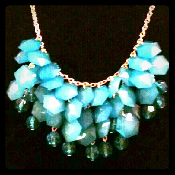 Chunky blue - green necklace