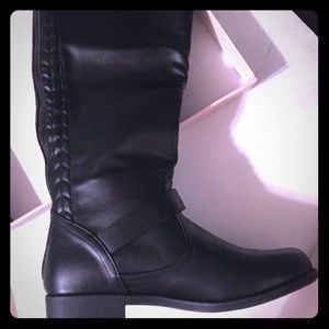 New talon black tall boots
