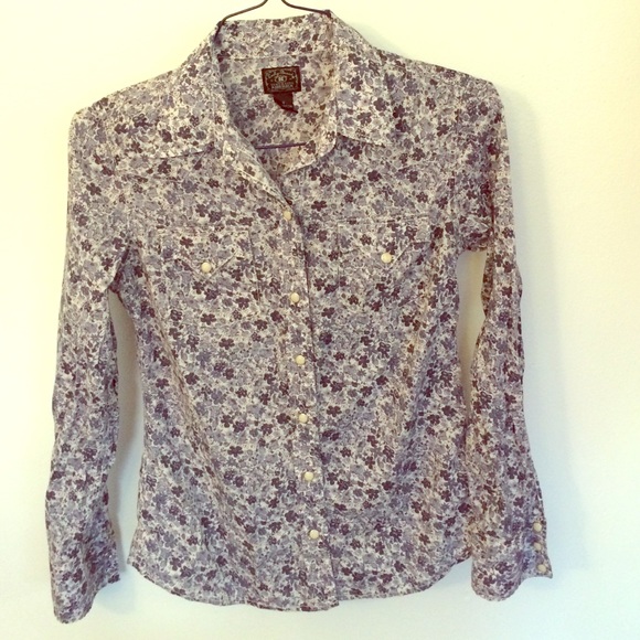 Floral Button-down blouse by LuckyBrand Jeans