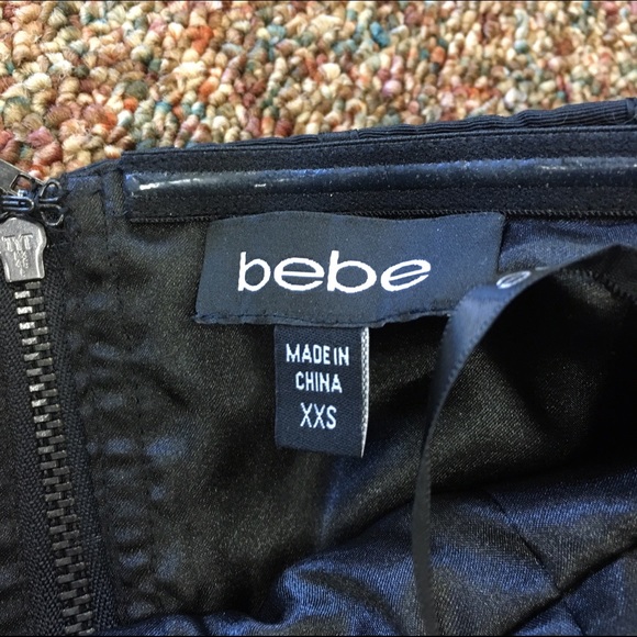 Black & Blue Mini Bebe Dress - Picture 3 of 4