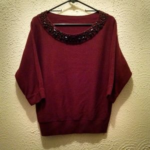 Burgundy sweater