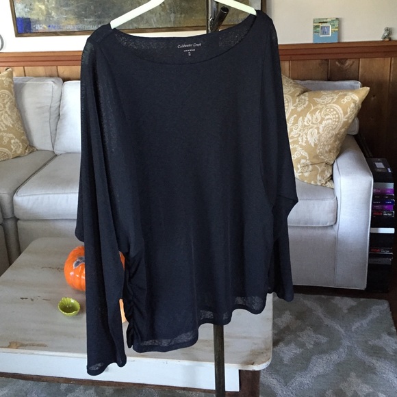 Coldwater Creek Tops - Coldwater Creek Black Tunic Length Top