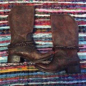 Freebird by Steven size 7 cognac brown boots