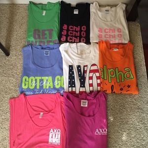 ALPHA CHI OMEGA sorority tanks